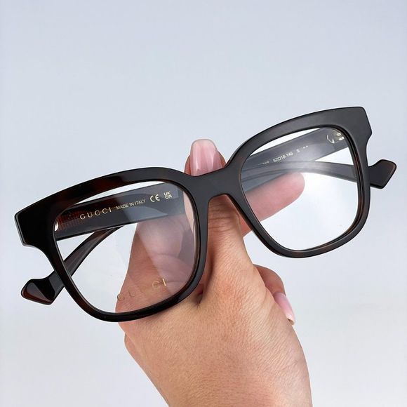 Gucci GG0958O 007âEyeglasses Havana Square Unisex - Picture 7 of 13